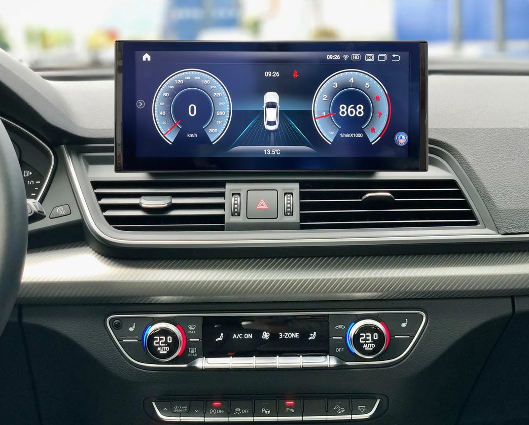 Android screen installed in an Audi