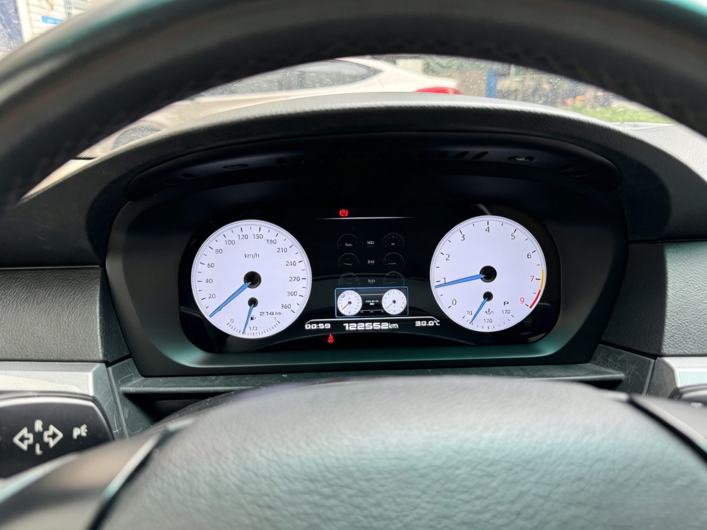 Digital instrument cluster installed in a BMW 5 Series E60
