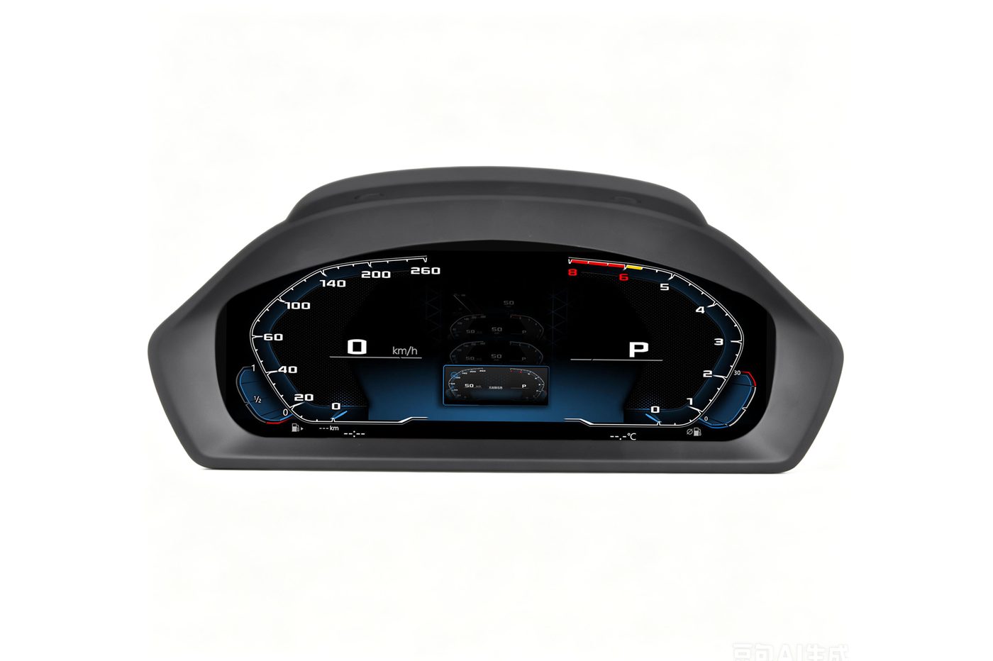 AL-8613 digital cluster front view