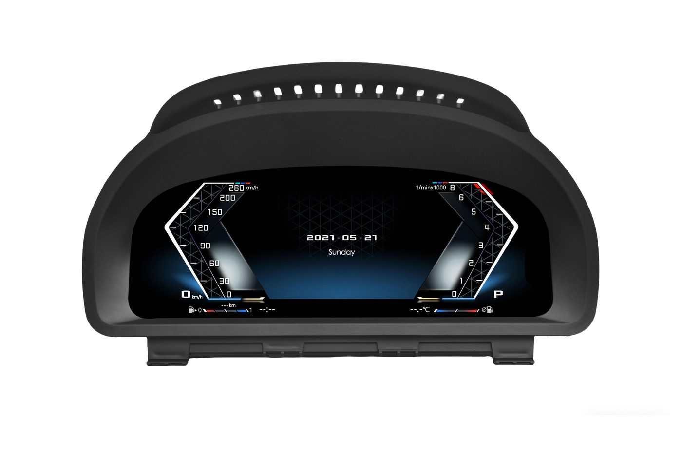 AL-8618 digital cluster front view