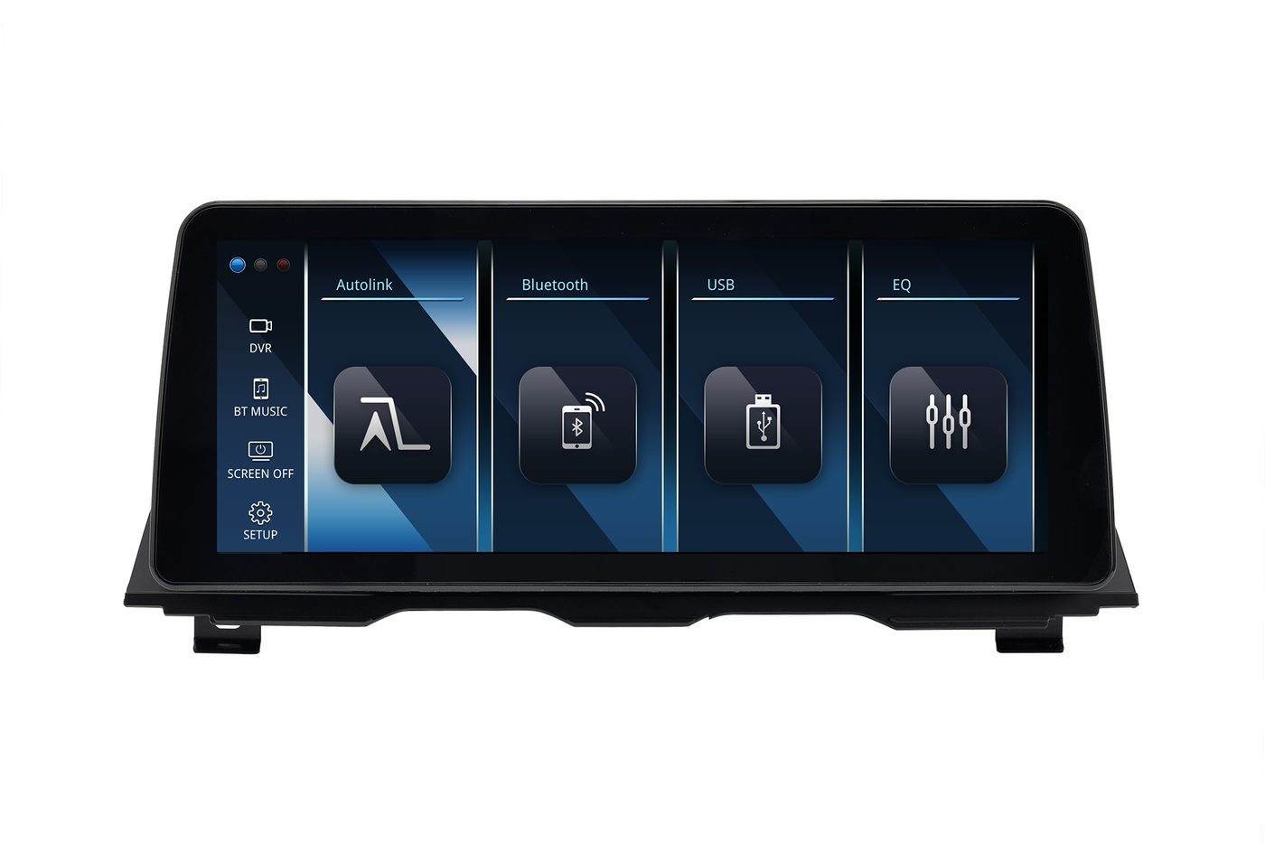 BMW 5 Series F10 with a factory-style Linux screen upgrade running wireless CarPlay