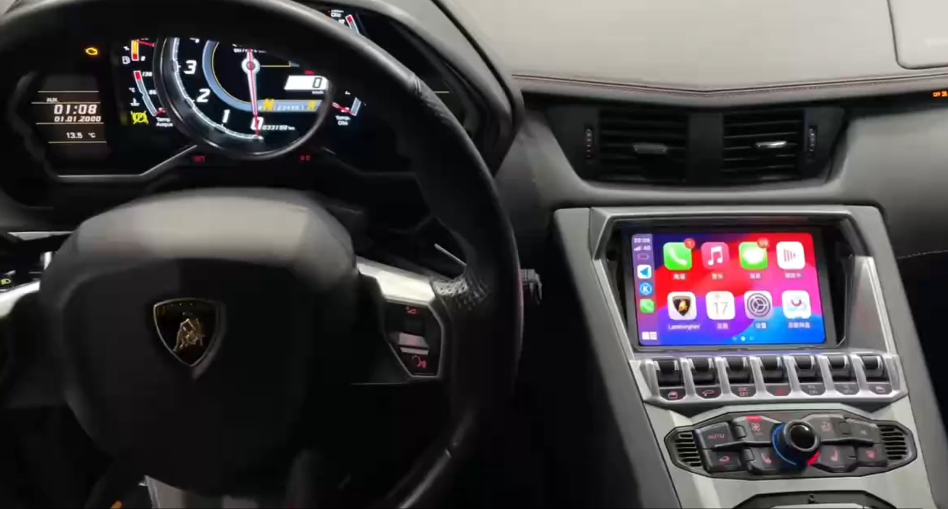 Lamborghini wireless CarPlay installed